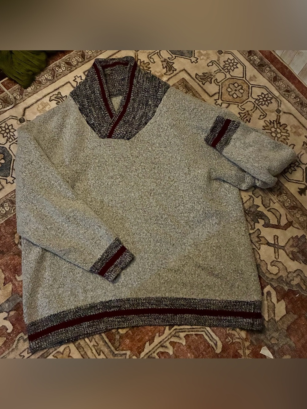 Men's big an tall Gray Crewneck Sweater - Classic Cozy Knit